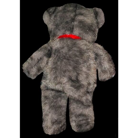 Vintage Under Christmas Tree Toy Stuffed Plush Smokey-Gray Teddy Bear - Picture 2 of 2